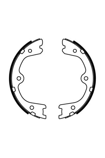 Abe Rear Axle Handbrake Brake Shoe Set Nissan Murano 2/Navara NP300/Navara Pl...