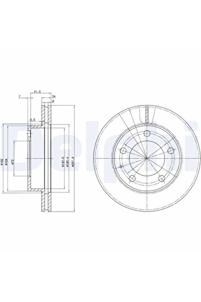 DELPHİ Disc Frana Ford Usa Probe 2 Mazda 626 4/626 5/Mx-6