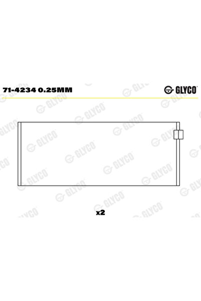 GLYCO Cuzineti Biela Alfa Romeo 155/33/6 Aro 240-244