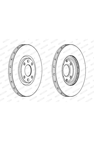 FERODO Disc Frana Citroen C4 1/C4 2/C4 Cupe Peugeot 208 1/3008 1 Microbus/308 1