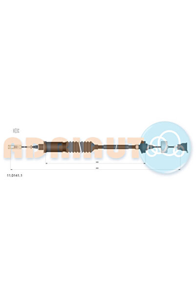 Adriauto Cablu Ambreiaj Citroen Evasion Microbus/Jumpy 1 Fiat Scudo Bus/Scudo...