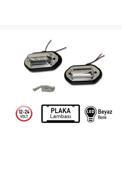 EŞDEĞER PLAKA LAMBASI NİKELAJ SMD LEDLİ 12V-24V 2Lİ TK