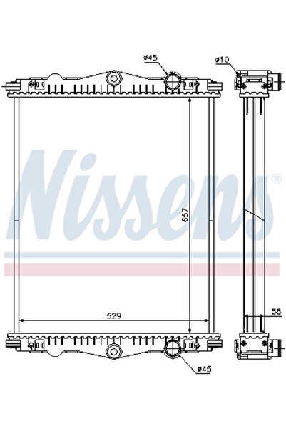 Nissens Radiator Racire Motor Daf Lf 45/Lf 55