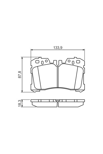 Bosch Комплект спирачни накладки за дискови спирачки Lexus Ls Toyota Mirai