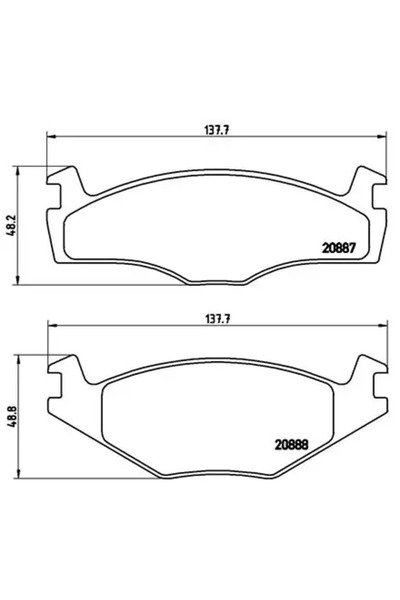Brembo Set Placute Frana Frana Disc Seat Cordoba/Ibiza 2 Vw Derby/Polo