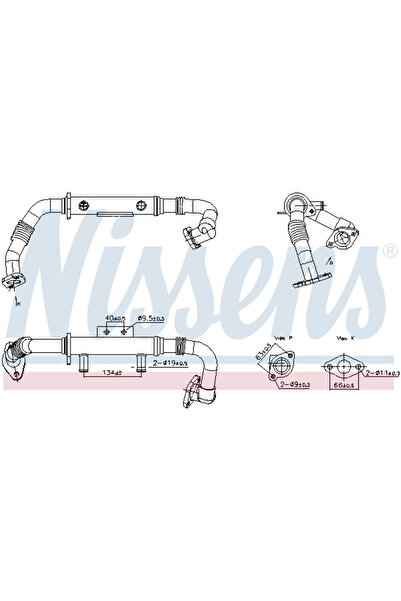 Nissens Radiator Recirculare Gaze De Esapament Nissan Navara NP300/Pathfinder 3