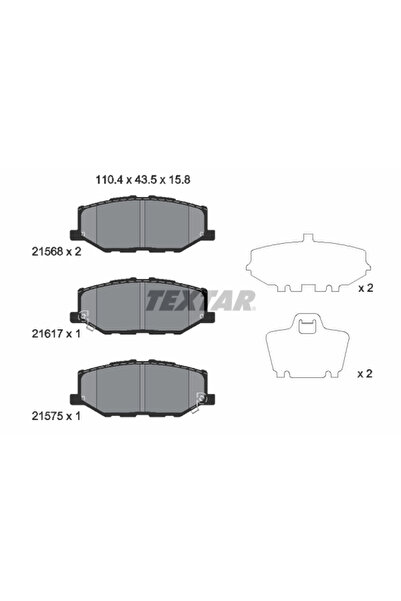 TEXTAR Set Placute Frana Frana Disc Suzuki Jimny Autoturism De Teren, Inchis