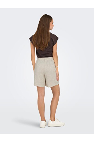 ONLY ONLSIESTA MW PULL-UP LIN BL ŞORT NOOS