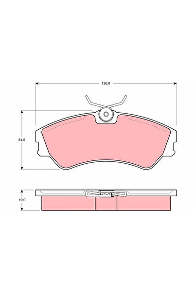 TRW Set Placute Frana Frana Disc Vw Kombi T2 Bus/Kombi T2 Caroserie/Transport...