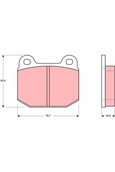 TRW Set Placute Frana Frana Disc Opel Ascona B/Kadett C/Rekord D