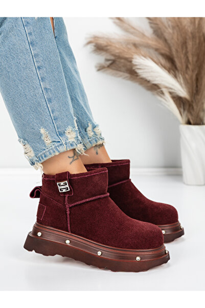 mei Γυναικείες μπότες από γνήσιο δέρμα 58W28 Μπορντό | The shoe