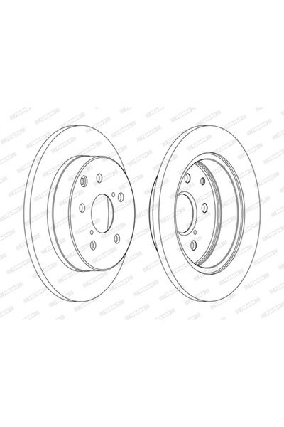 FERODO Disc Frana Landwind (Jmc) X5 Toyota Mark 10 Zio 1/Rav 4 3/Rav 4 4