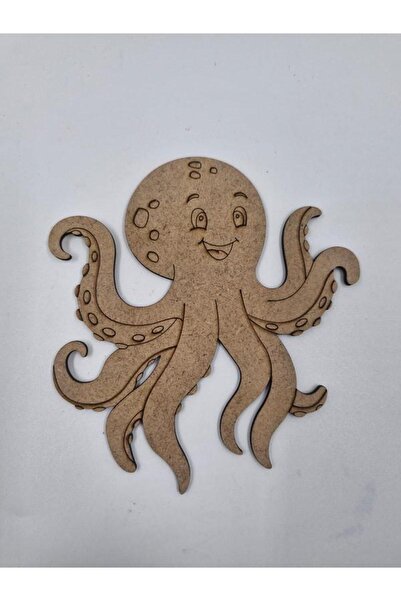 Mu Art Ahşap 15 قطعة من لوحة رسم خشبية على شكل أخطبوط لطيف، نشاط فني للمدرسة،...