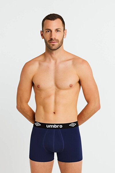 UMBRO Men's Cotton Boxers, Logo, Multicolor, set of 6 pieces.