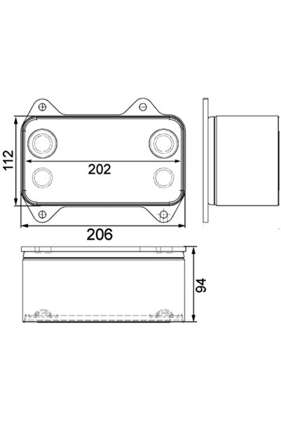 MAHLE Radiator Ulei Ulei Motor Daf Cf 85/Xf 95