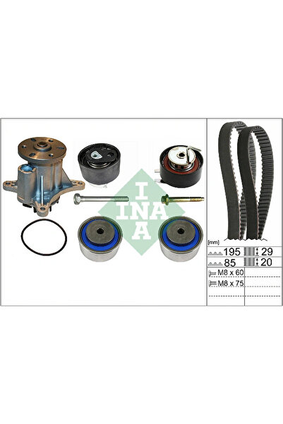 FAG Set Pompa Apa + Curea Dintata Citroen C5 3/C6 Peugeot 407/607