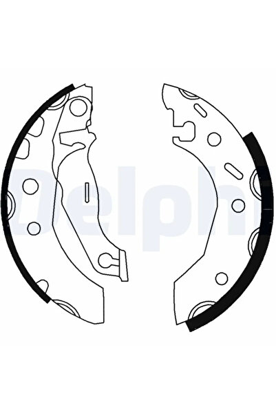 DELPHİ Brake Shoe Set Ford Escrt 5/Escrt 6/Fiesta 3 Mazda 121 3
