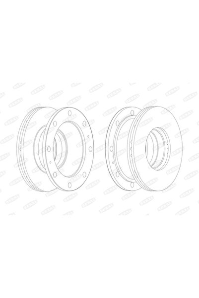 BERAL Спирачен диск Iveco Eurocargo 1-3/Eurofire 1/Eurofire 2