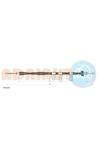 Adriauto Cablu Frana De Parcare Spate Stanga Kia Picanto 1