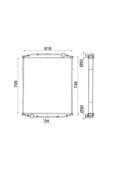 MAHLE Radiator Racire Motor Man M 2000 M/M90