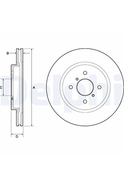 DELPHİ Спирачен диск за Suzuki Swift 4