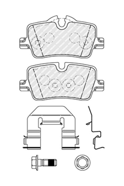 FERODO Set Placute Frana Frana Disc Bmw 3/4