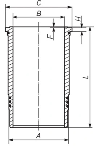 MAHLE Camasa Cilindru Mercedes-Benz Actros MP4 / MP5/Axor/Conecto Setra Serie...