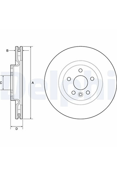 DELPHİ Disc Frana Jaguar E-Pace Land Rover Discovery Sport/Range Rover Evoque