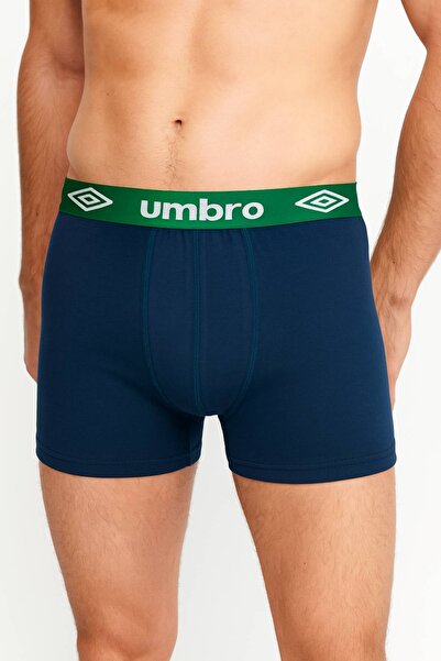 UMBRO Men's Cotton Boxers, Logo, Multicolor, set of 4 pieces.