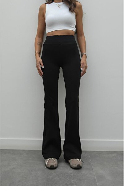 Havoş Black Camisole Belted Pants