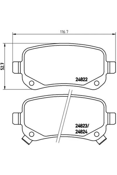 Brembo Set Placute Frana Frana Disc Chrysler Grand Voyager 5 Dodge Grand Cara...