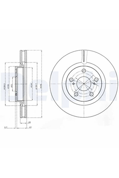 DELPHİ Disc Frana Lexus Es Scion Tc Cupe