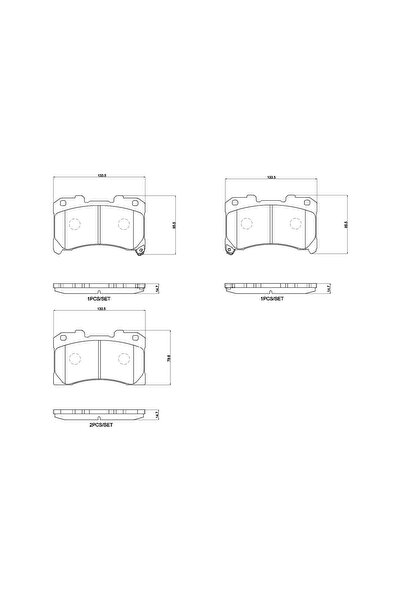 Brembo Set Placute Frana Frana Disc Toyota Yaris 2020-2020