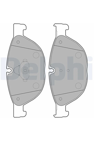 DELPHİ Комплект спирачни накладки за дискови спирачки BMW 5/6/7