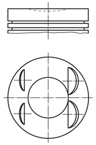 MAHLE Piston Dacia Dokker Microbus/Duster/Lodgy Mercedes-Benz Citan Microbus