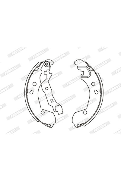 FERODO Set Saboti Frana Nissan Micra 3/Micra C+C 3/Note Renault Clio 3/Modus ...