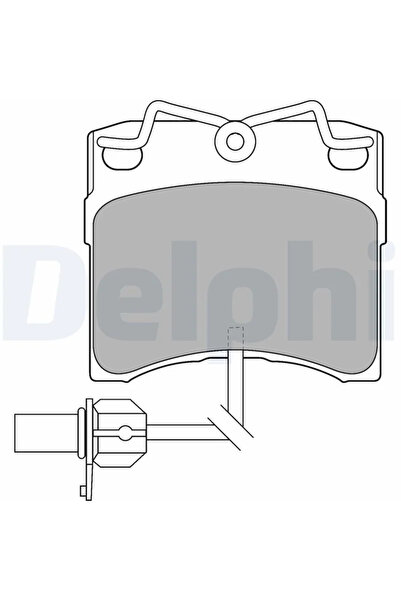 DELPHİ Комплект накладки за дискови спирачки за VW California T4 Camper/Trans...