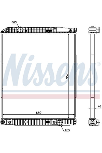 Nissens Radiator Racire Motor Mercedes-Benz Actros/Zetros