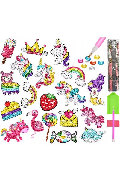 Other Set de autocolante puzzle 5D cu broderie cu diamante pentru copii