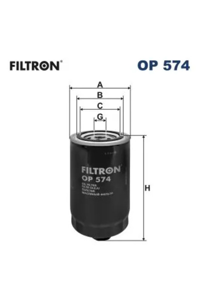 Filtron Oil Filter Volvo 740/760/780 Vw Lt 28-35 1 Bus/Lt 28-35 1 Body/Lt 28-...