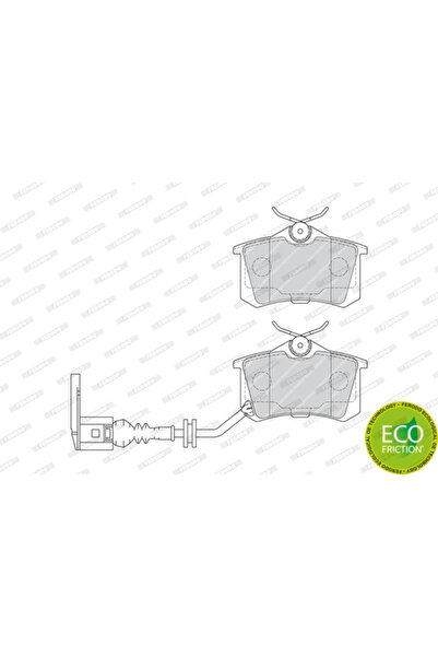 FERODO Brake Pad Set Disc Brake Seat Cordoba/Ibiza 3 Skoda Fabia 1/Felicia 1/...