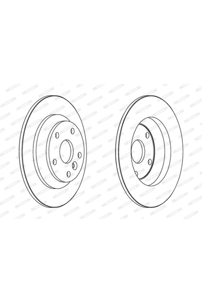 FERODO Disc frana Ford Galaxy 2/Mondeo 4/S-Max Land Rover Range Rover Evoque