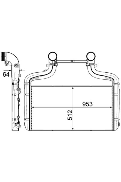 MAHLE Intercooler Compresor Daf Cf