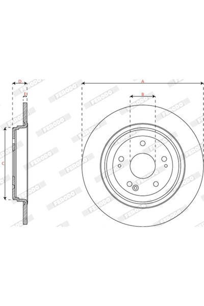 FERODO Disc Frana Honda Cr-5 5