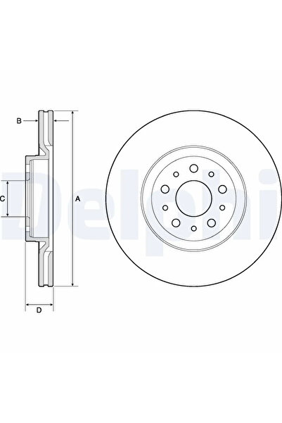 DELPHİ Disc Frana Fiat Tipo