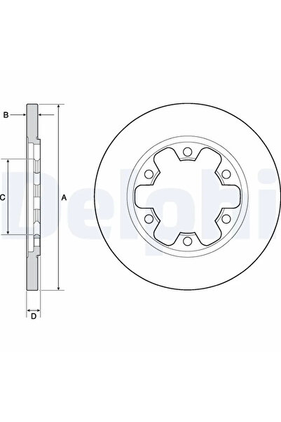 DELPHİ Disc Frana Ford Transit V363 Bus/Transit V363 Caroserie/Transit V363 P...