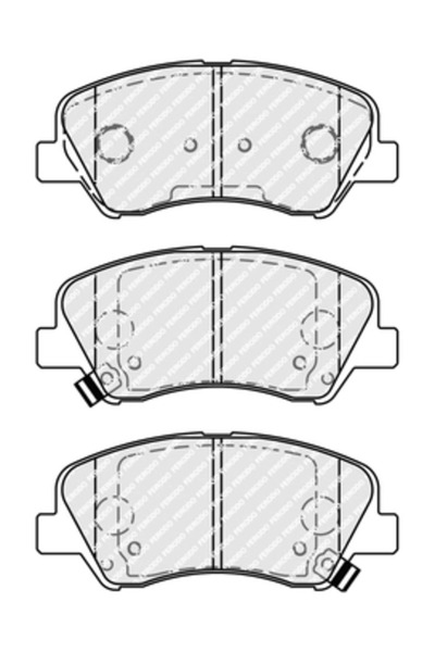 FERODO Brake Pad Set Disc Brake Hyundai Accent 4/Elantra 5 Sedan/I20 2 Kia Rio 3