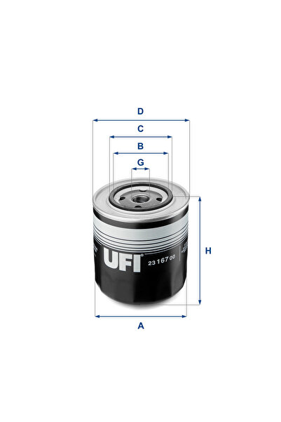 UFI Filtru Ulei Alfa Romeo Ar 6 Caroserie/Ar 8 Caroserie/Ar 8 Platou / Sasiu ...