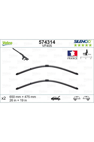 VALEO Lamela Stergator Fata Ford C-Max/Mondeo 4 Van