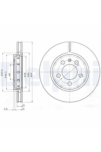 DELPHİ Disc Brake Audi A3/Tt Seat Leon/Toledo 2
